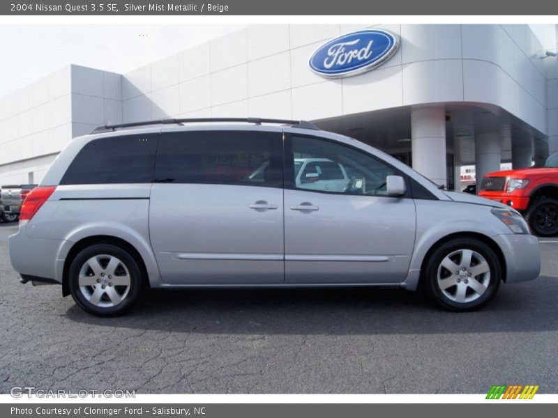 Silver Mist Metallic / Beige 2004 Nissan Quest 3.5 SE