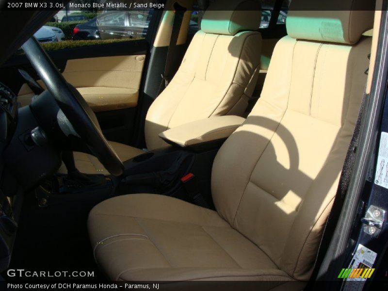 Monaco Blue Metallic / Sand Beige 2007 BMW X3 3.0si