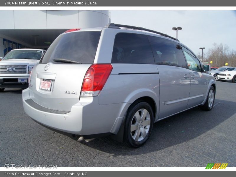 Silver Mist Metallic / Beige 2004 Nissan Quest 3.5 SE