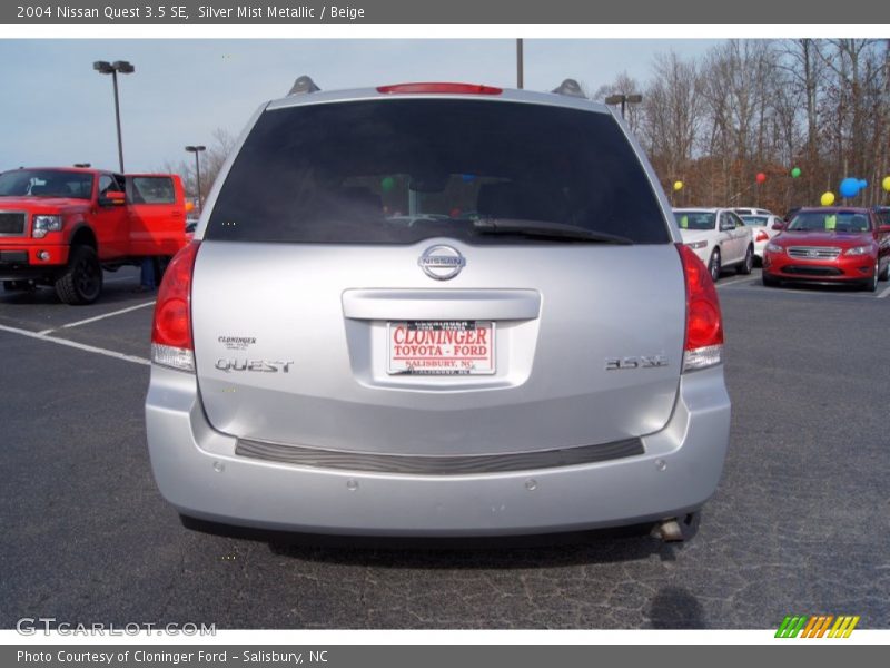 Silver Mist Metallic / Beige 2004 Nissan Quest 3.5 SE