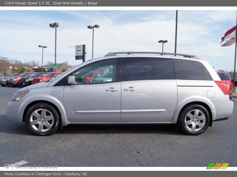 Silver Mist Metallic / Beige 2004 Nissan Quest 3.5 SE