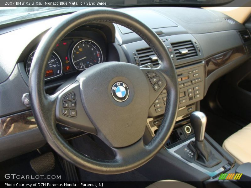 Monaco Blue Metallic / Sand Beige 2007 BMW X3 3.0si