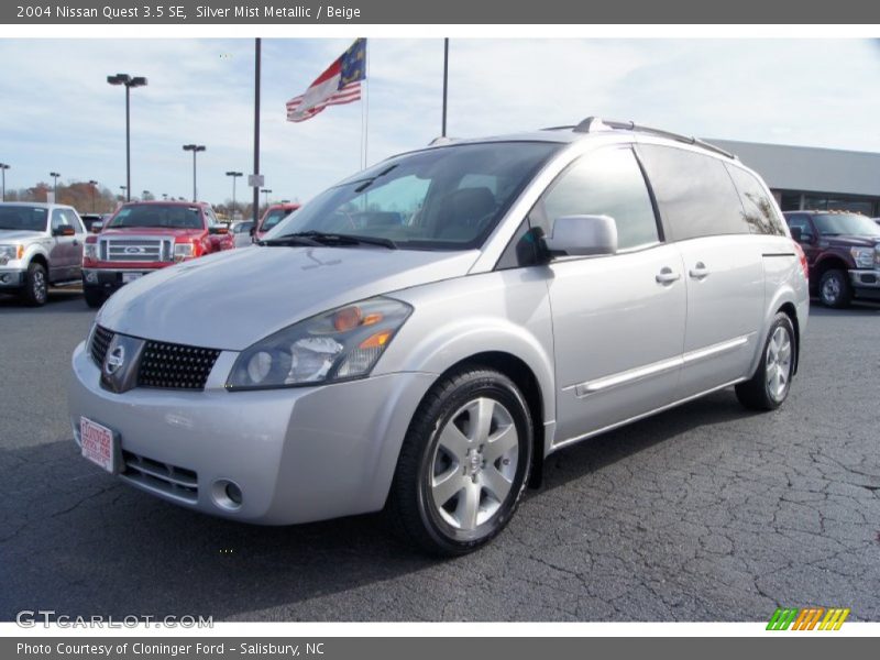 Silver Mist Metallic / Beige 2004 Nissan Quest 3.5 SE