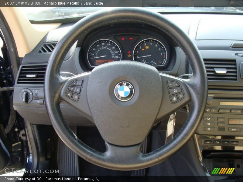 Monaco Blue Metallic / Sand Beige 2007 BMW X3 3.0si