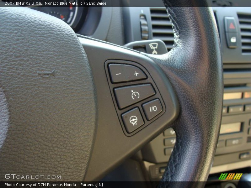 Monaco Blue Metallic / Sand Beige 2007 BMW X3 3.0si