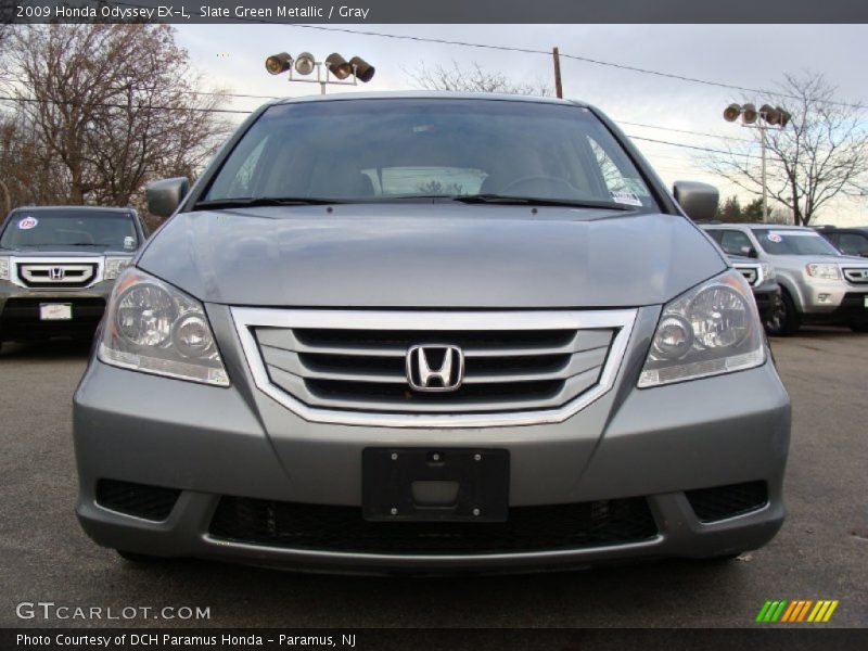 Slate Green Metallic / Gray 2009 Honda Odyssey EX-L