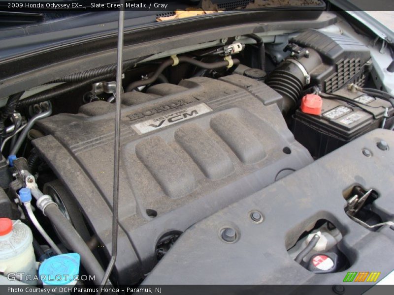 Slate Green Metallic / Gray 2009 Honda Odyssey EX-L