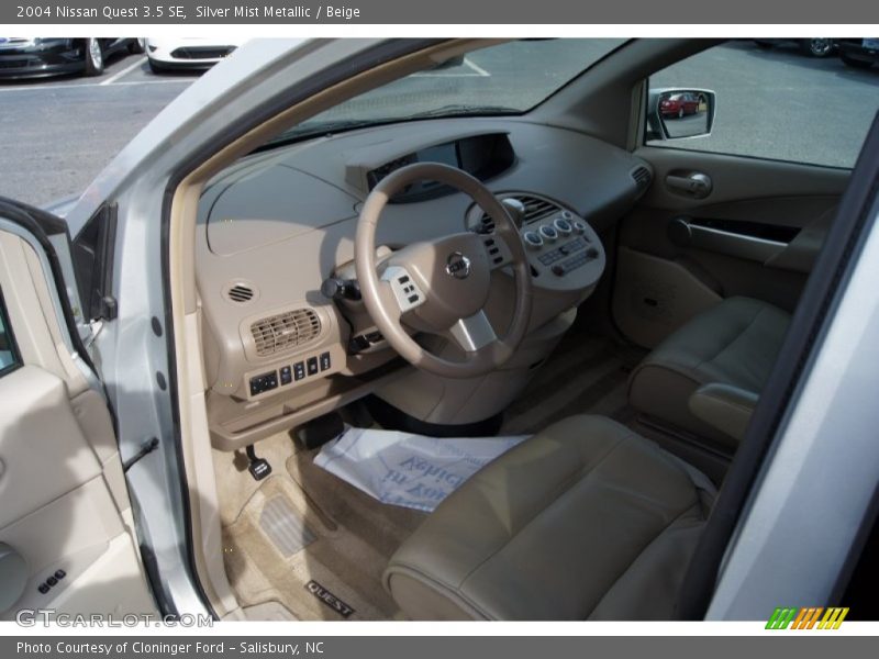 Silver Mist Metallic / Beige 2004 Nissan Quest 3.5 SE