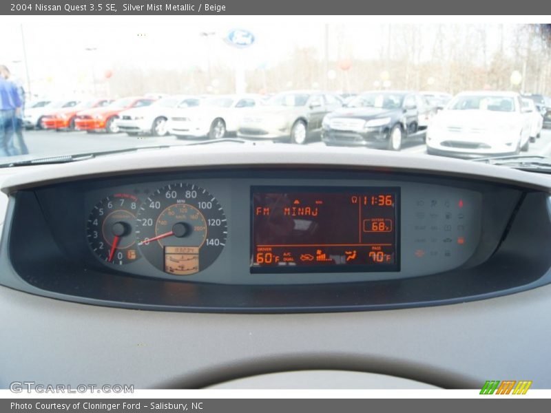 Silver Mist Metallic / Beige 2004 Nissan Quest 3.5 SE