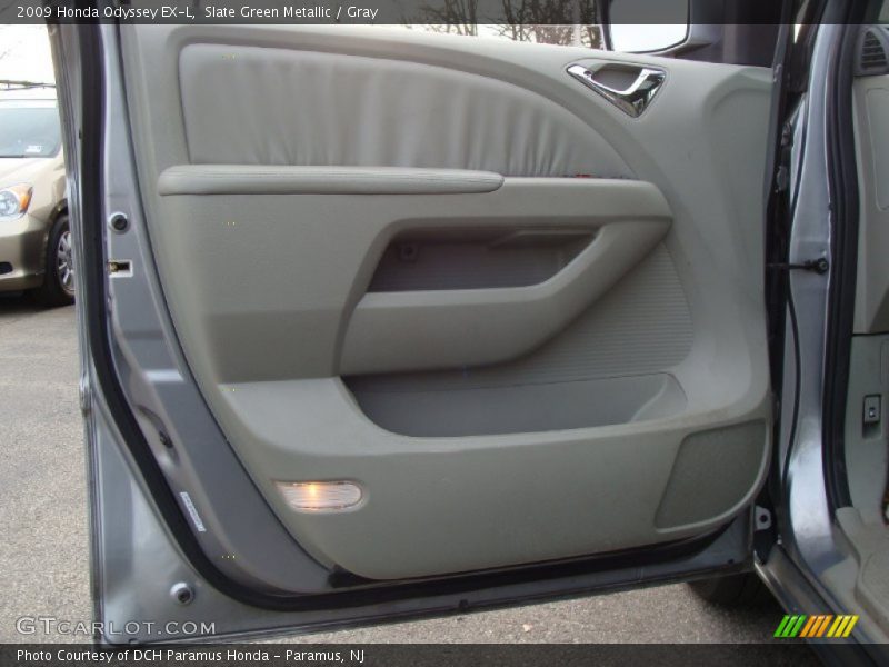Slate Green Metallic / Gray 2009 Honda Odyssey EX-L