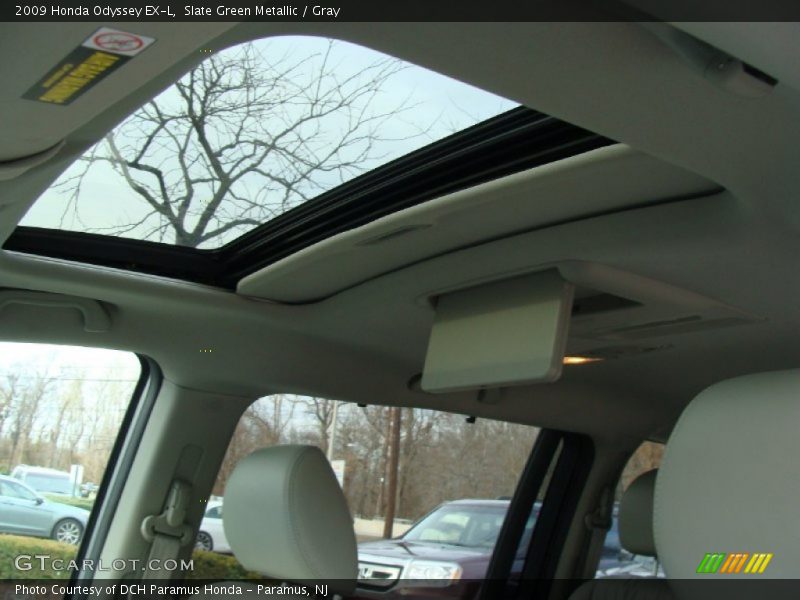 Slate Green Metallic / Gray 2009 Honda Odyssey EX-L