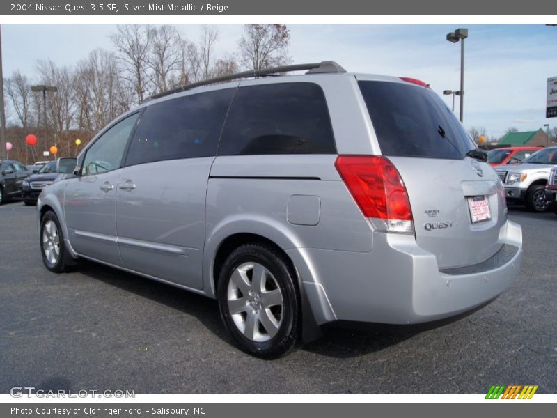 Silver Mist Metallic / Beige 2004 Nissan Quest 3.5 SE