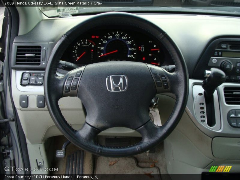 Slate Green Metallic / Gray 2009 Honda Odyssey EX-L