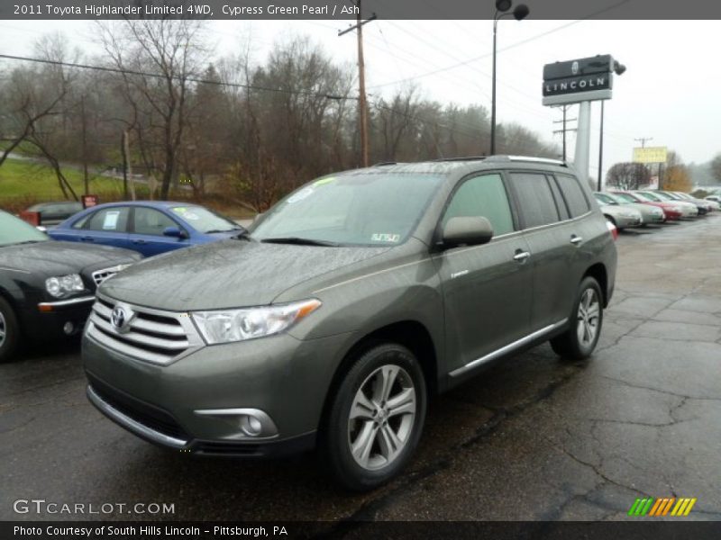 Cypress Green Pearl / Ash 2011 Toyota Highlander Limited 4WD