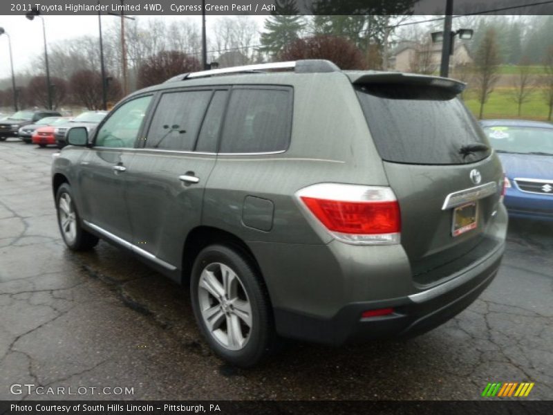 Cypress Green Pearl / Ash 2011 Toyota Highlander Limited 4WD