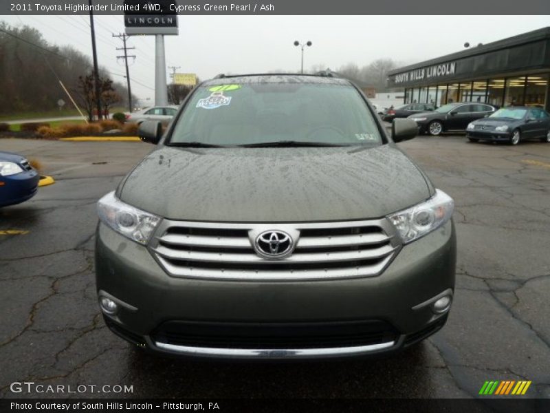 Cypress Green Pearl / Ash 2011 Toyota Highlander Limited 4WD
