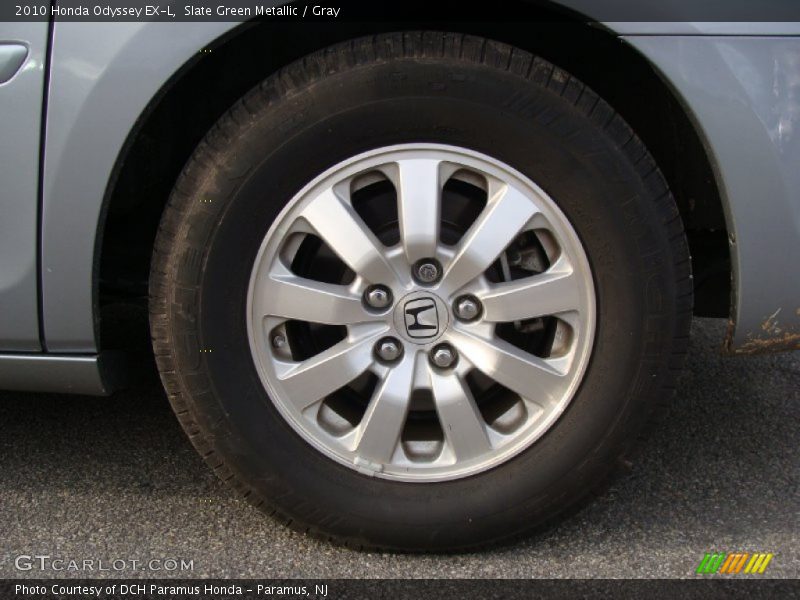 Slate Green Metallic / Gray 2010 Honda Odyssey EX-L