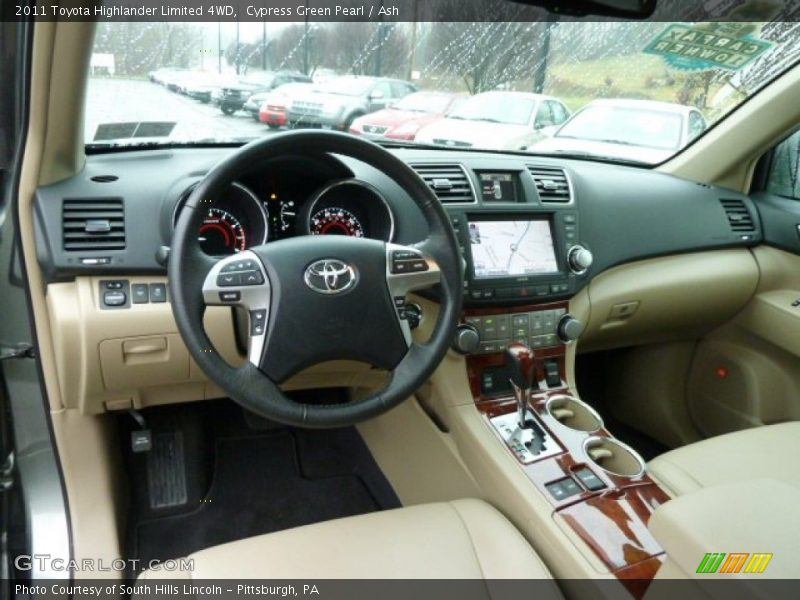 Cypress Green Pearl / Ash 2011 Toyota Highlander Limited 4WD