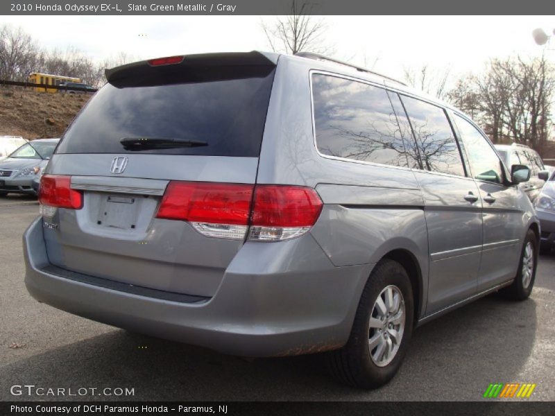 Slate Green Metallic / Gray 2010 Honda Odyssey EX-L