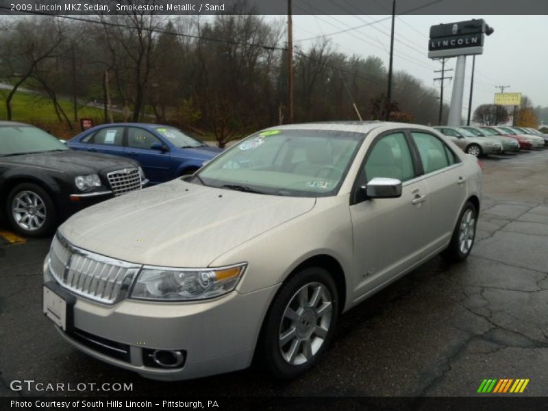 Smokestone Metallic / Sand 2009 Lincoln MKZ Sedan