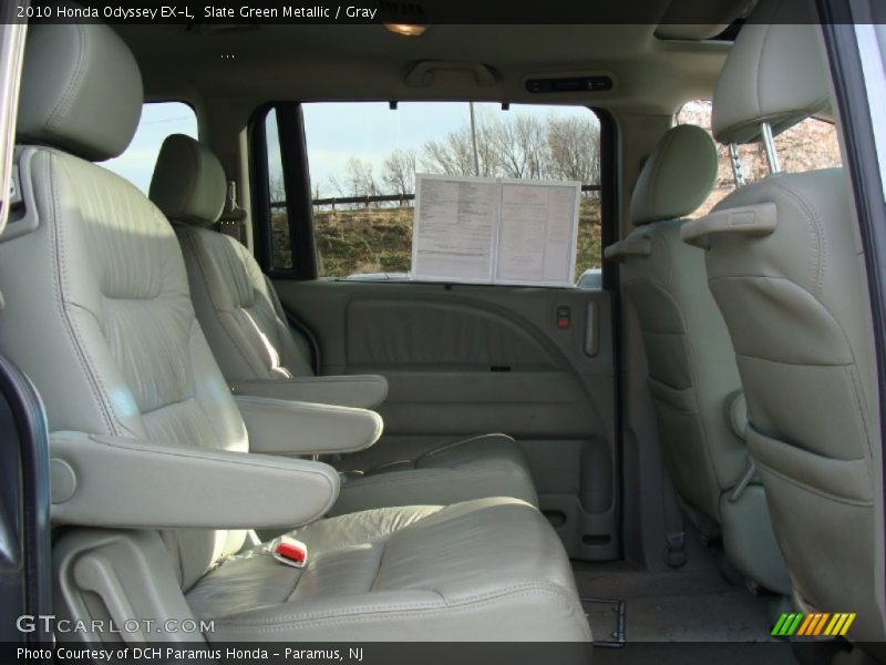 Slate Green Metallic / Gray 2010 Honda Odyssey EX-L