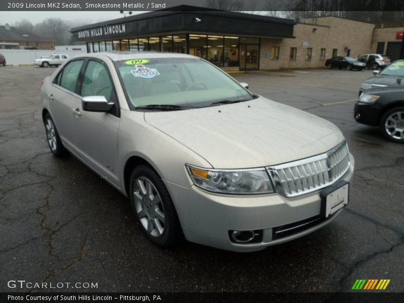 Smokestone Metallic / Sand 2009 Lincoln MKZ Sedan