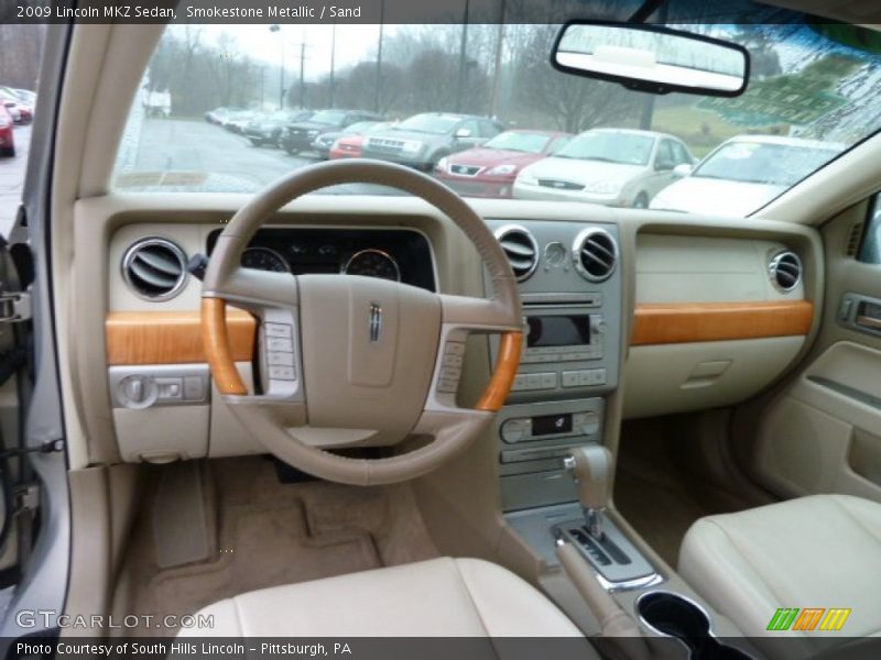 Smokestone Metallic / Sand 2009 Lincoln MKZ Sedan