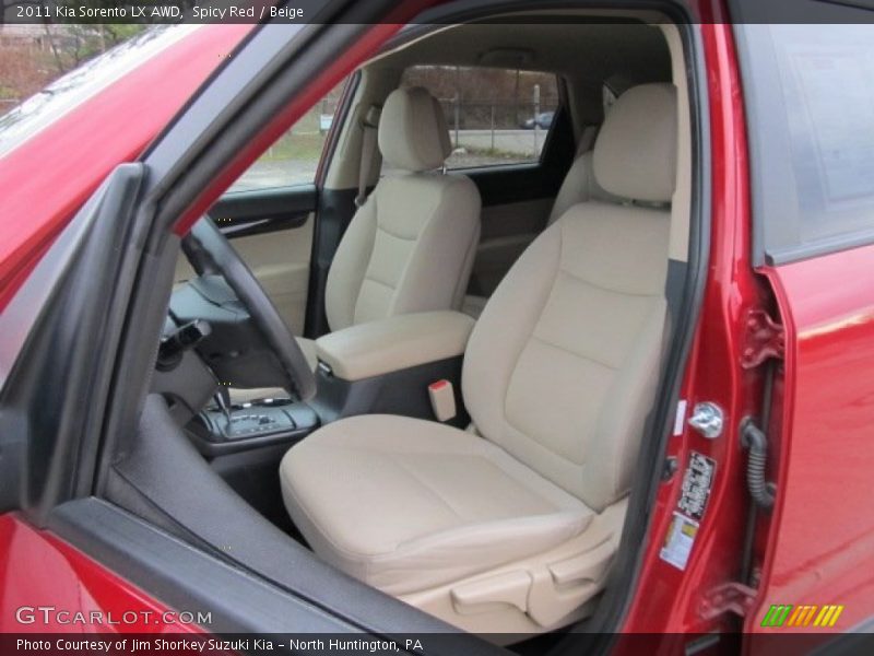 Spicy Red / Beige 2011 Kia Sorento LX AWD