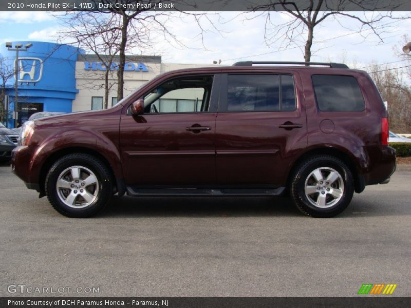 Dark Cherry Pearl / Black 2010 Honda Pilot EX-L 4WD