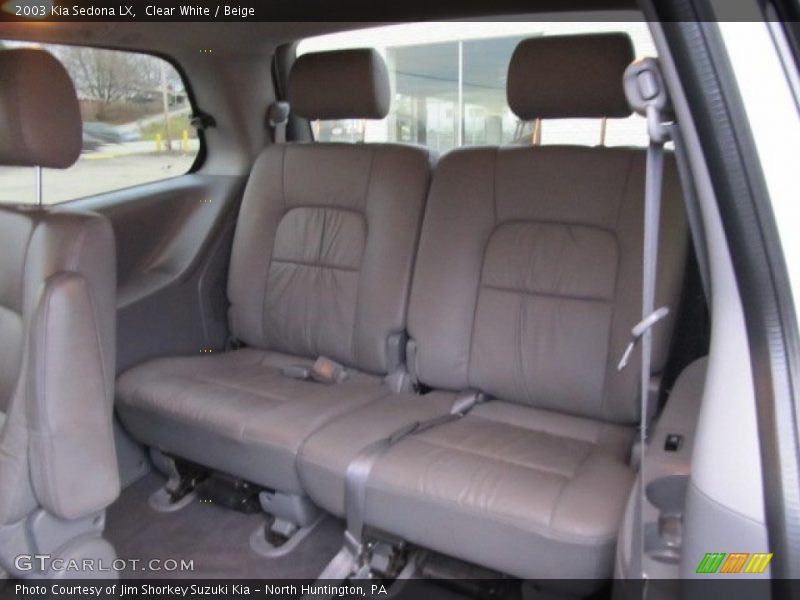 Clear White / Beige 2003 Kia Sedona LX