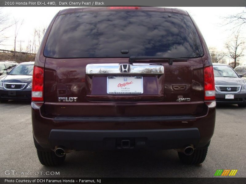 Dark Cherry Pearl / Black 2010 Honda Pilot EX-L 4WD