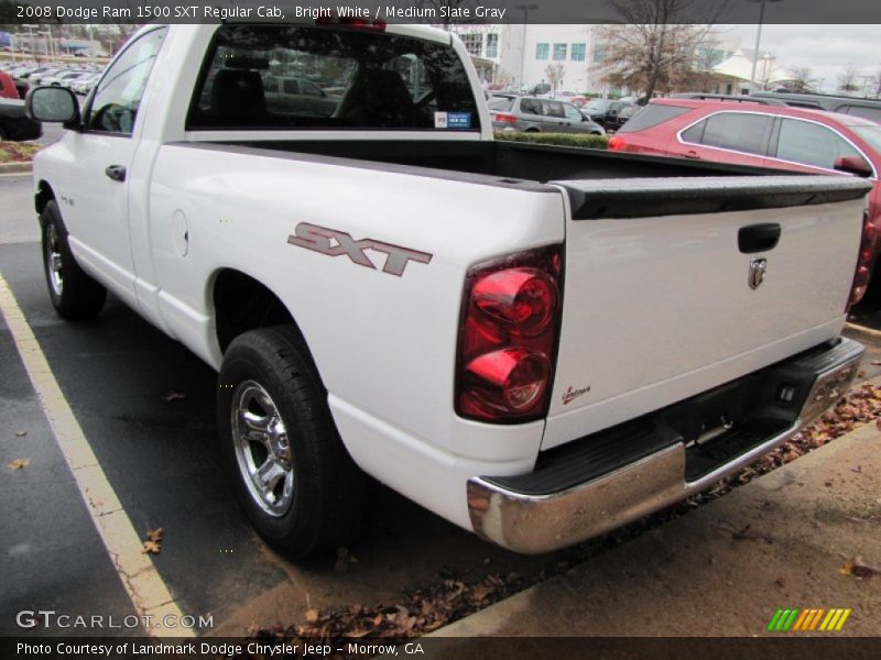 Bright White / Medium Slate Gray 2008 Dodge Ram 1500 SXT Regular Cab