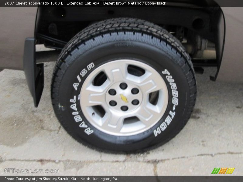 Desert Brown Metallic / Ebony Black 2007 Chevrolet Silverado 1500 LT Extended Cab 4x4
