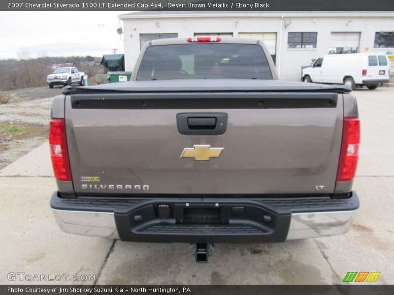 Desert Brown Metallic / Ebony Black 2007 Chevrolet Silverado 1500 LT Extended Cab 4x4