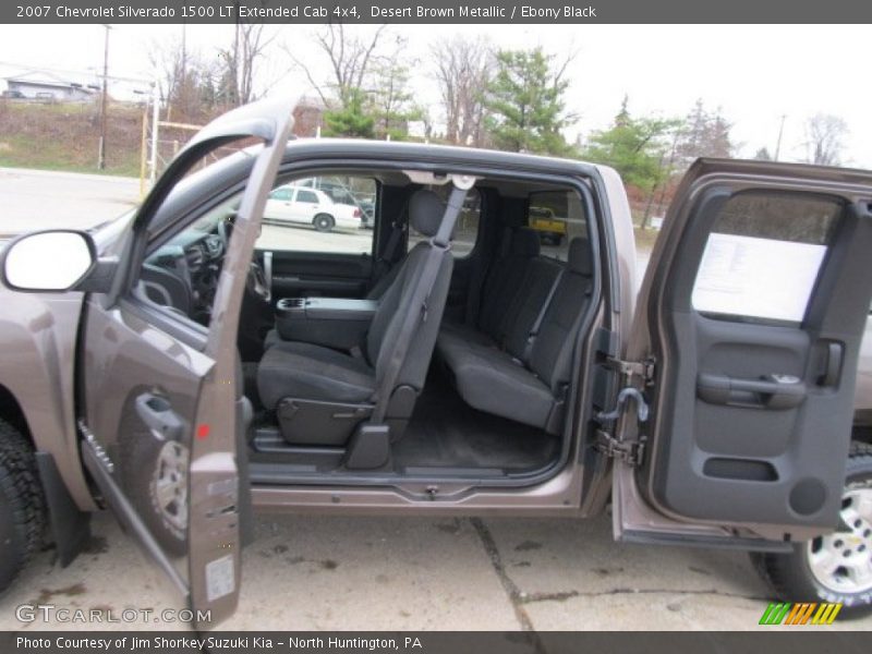 Desert Brown Metallic / Ebony Black 2007 Chevrolet Silverado 1500 LT Extended Cab 4x4