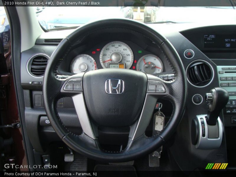 Dark Cherry Pearl / Black 2010 Honda Pilot EX-L 4WD