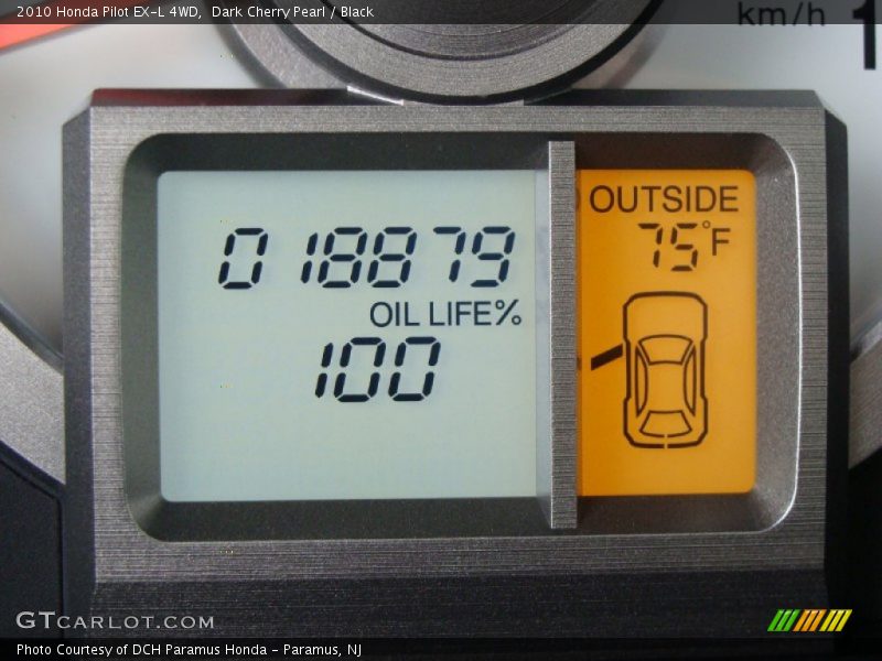 Dark Cherry Pearl / Black 2010 Honda Pilot EX-L 4WD