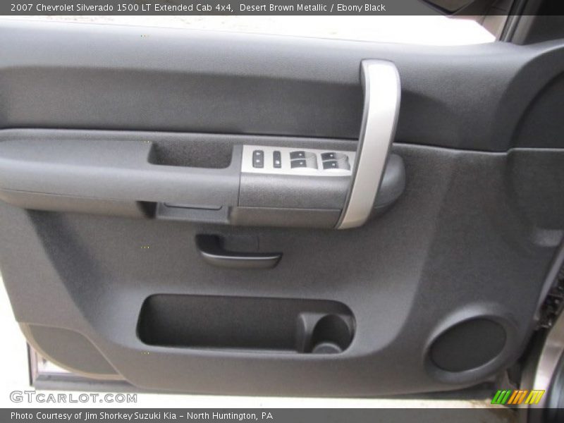 Desert Brown Metallic / Ebony Black 2007 Chevrolet Silverado 1500 LT Extended Cab 4x4