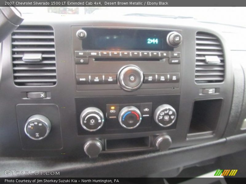 Desert Brown Metallic / Ebony Black 2007 Chevrolet Silverado 1500 LT Extended Cab 4x4
