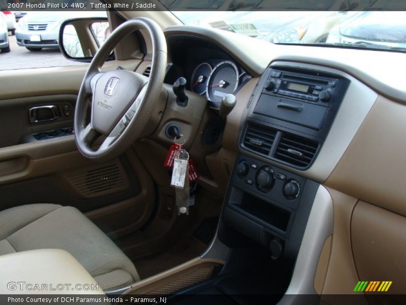 Taffeta White / Saddle 2007 Honda Pilot LX 4WD