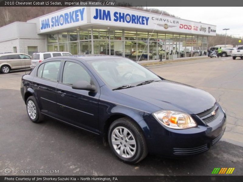 Imperial Blue Metallic / Gray 2010 Chevrolet Cobalt LS Sedan