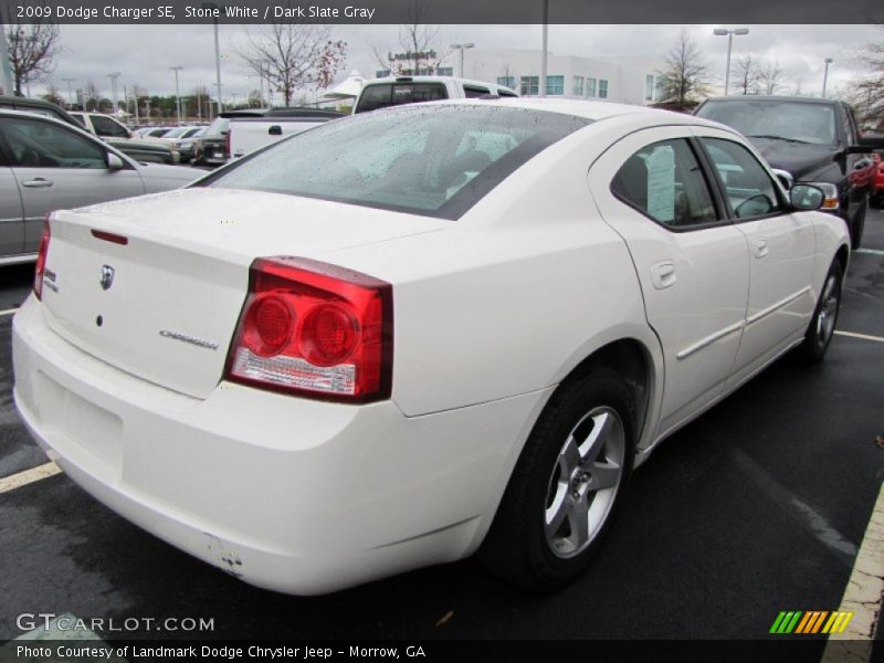 Stone White / Dark Slate Gray 2009 Dodge Charger SE