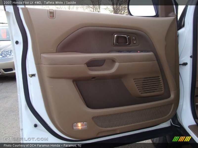 Taffeta White / Saddle 2007 Honda Pilot LX 4WD