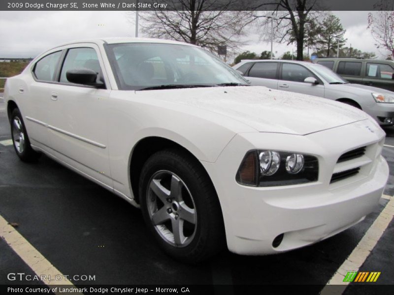 Stone White / Dark Slate Gray 2009 Dodge Charger SE