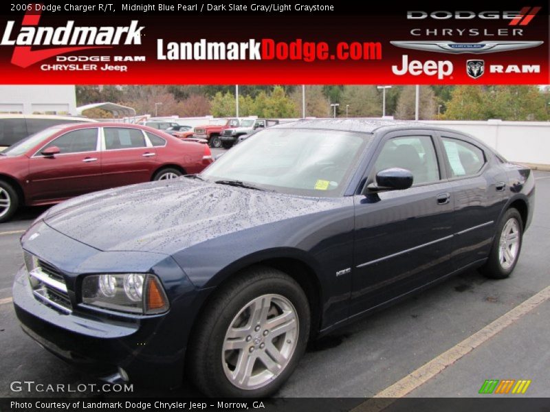 Midnight Blue Pearl / Dark Slate Gray/Light Graystone 2006 Dodge Charger R/T