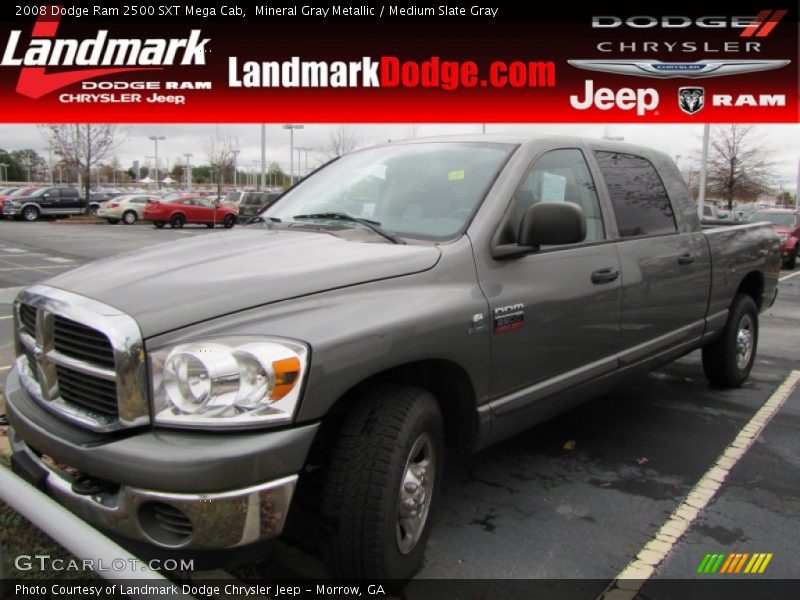Mineral Gray Metallic / Medium Slate Gray 2008 Dodge Ram 2500 SXT Mega Cab
