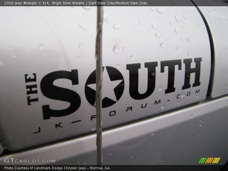 Bright Silver Metallic / Dark Slate Gray/Medium Slate Gray 2009 Jeep Wrangler X 4x4