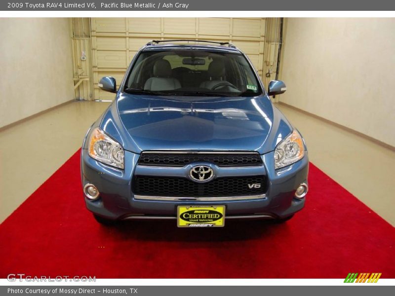 Pacific Blue Metallic / Ash Gray 2009 Toyota RAV4 Limited V6