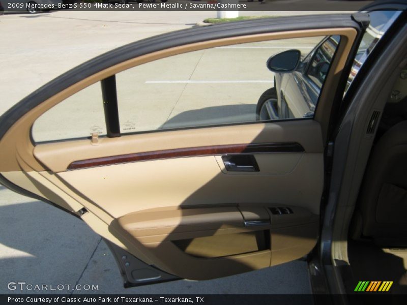 Pewter Metallic / Savanna/Cashmere 2009 Mercedes-Benz S 550 4Matic Sedan