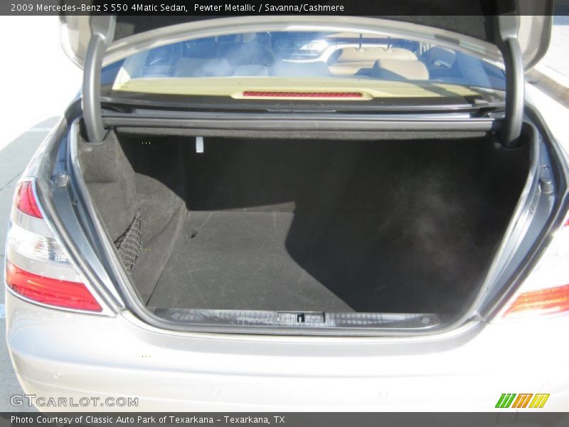 Pewter Metallic / Savanna/Cashmere 2009 Mercedes-Benz S 550 4Matic Sedan